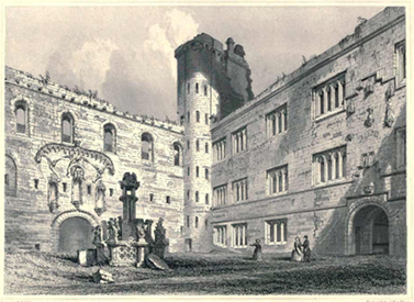 Linlithgow Palace courtyard 
