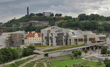 The new Scottish Parliament building